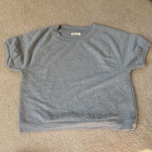 Madewell Lampy Gray Women's Sweatshirt Short Sleeve